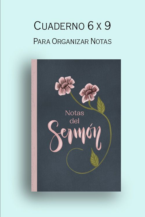 Cuaderno para notas de Sermon rosado