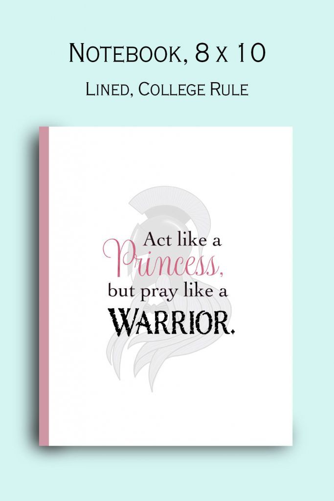 Woman spartan Warrior prayer book