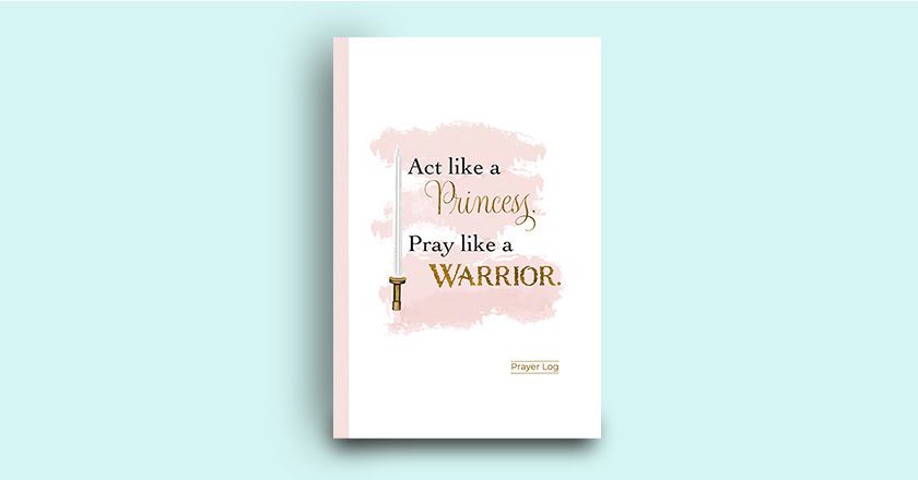 Princess Warrior Prayer notebook